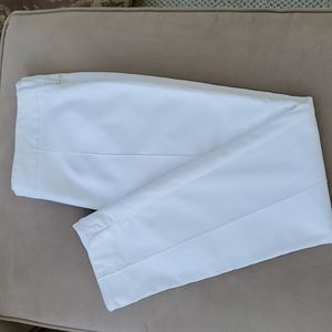 Joan Vass NY Ankle Pants Ivory Size 8